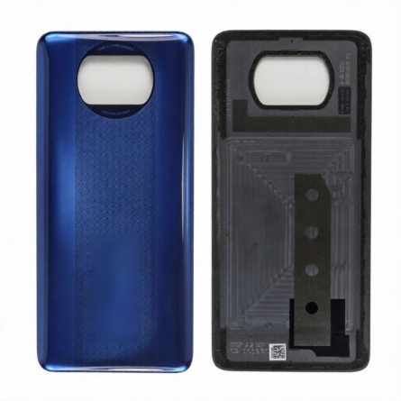 Задняя крышка для Xiaomi Poco X3 NFC/X3 Pro синяя фото 1